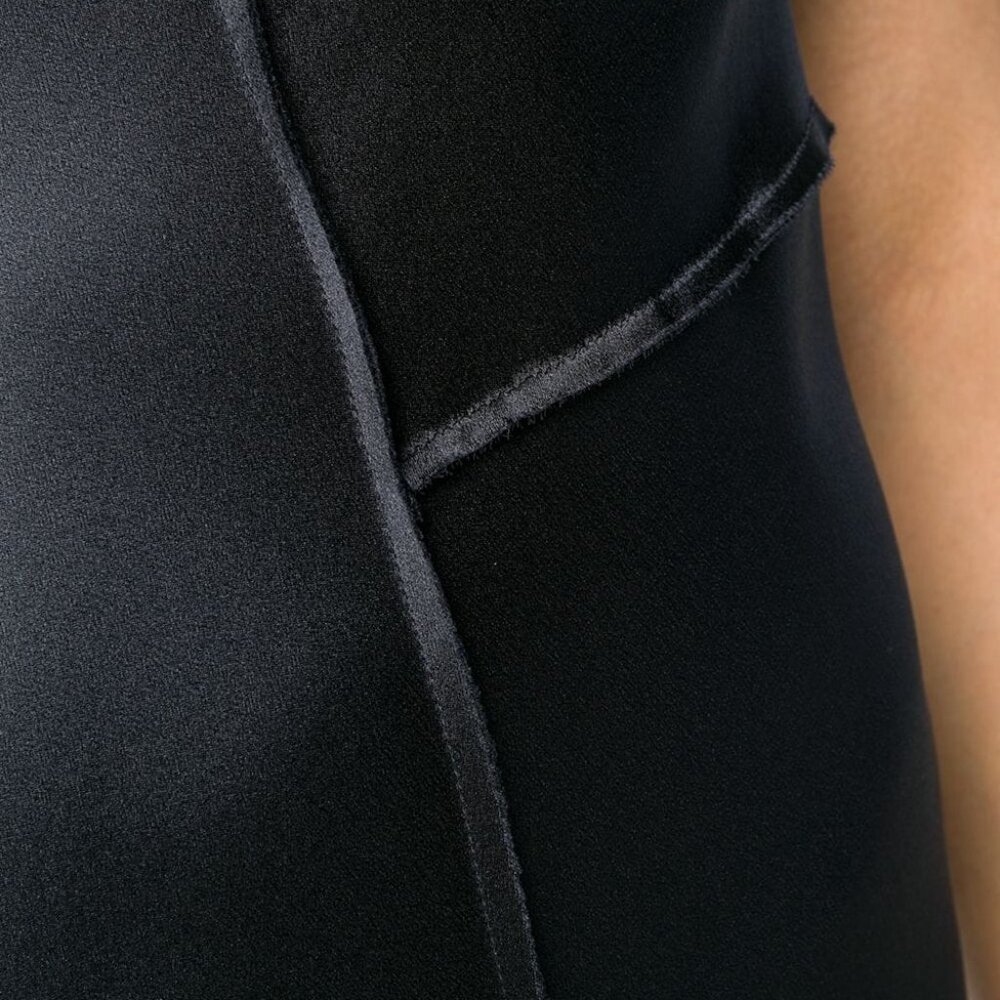 NWT Vince Raw Edge Silk Tank Midi Slip Dress in Iron Darkβ Navy Size XS, S $345 - Picture 3 of 16